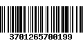 Código de Barras 3701265700199