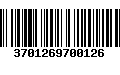 Código de Barras 3701269700126