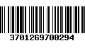 Código de Barras 3701269700294