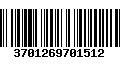 Código de Barras 3701269701512