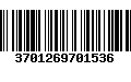 Código de Barras 3701269701536