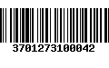 Código de Barras 3701273100042