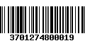 Código de Barras 3701274800019