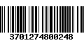 Código de Barras 3701274800248