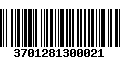 Código de Barras 3701281300021