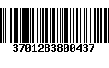 Código de Barras 3701283800437