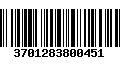 Código de Barras 3701283800451