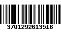 Código de Barras 3701292613516