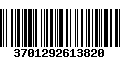 Código de Barras 3701292613820