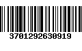 Código de Barras 3701292630919