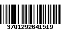 Código de Barras 3701292641519