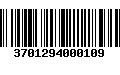 Código de Barras 3701294000109