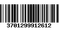 Código de Barras 3701299912612