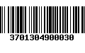 Código de Barras 3701304900030