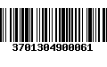 Código de Barras 3701304900061