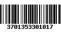 Código de Barras 3701353301017