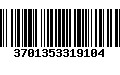 Código de Barras 3701353319104