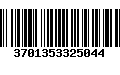 Código de Barras 3701353325044