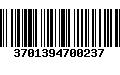 Código de Barras 3701394700237