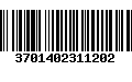 Código de Barras 3701402311202