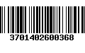 Código de Barras 3701402600368