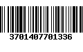 Código de Barras 3701407701336