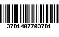 Código de Barras 3701407703781