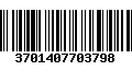 Código de Barras 3701407703798