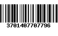 Código de Barras 3701407707796