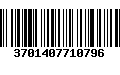 Código de Barras 3701407710796