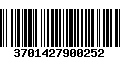 Código de Barras 3701427900252