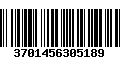 Código de Barras 3701456305189