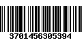 Código de Barras 3701456305394