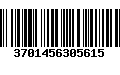 Código de Barras 3701456305615