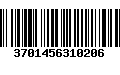 Código de Barras 3701456310206