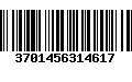 Código de Barras 3701456314617