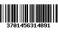 Código de Barras 3701456314891