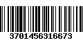 Código de Barras 3701456316673