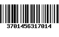 Código de Barras 3701456317014