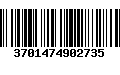 Código de Barras 3701474902735