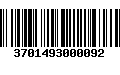 Código de Barras 3701493000092