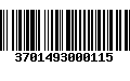 Código de Barras 3701493000115