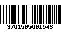 Código de Barras 3701505001543