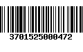 Código de Barras 3701525000472