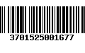 Código de Barras 3701525001677