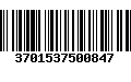 Código de Barras 3701537500847