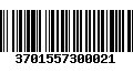 Código de Barras 3701557300021