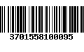 Código de Barras 3701558100095