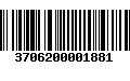 Código de Barras 3706200001881