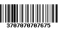 Código de Barras 3707070707675